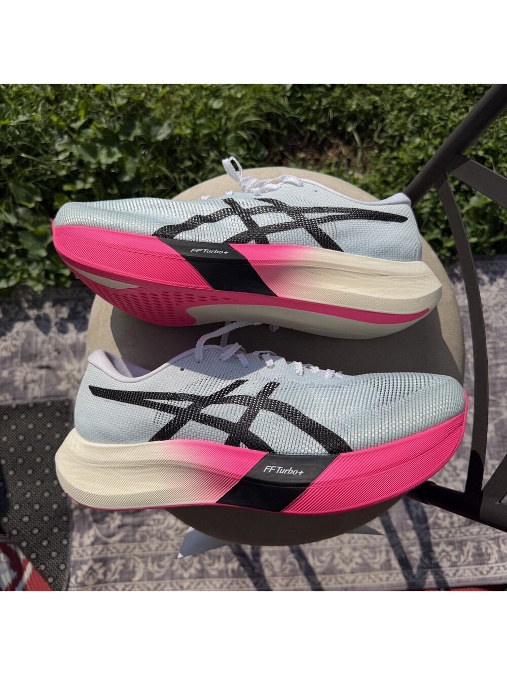 Asics Metaspeed Edge Paris Men's Light Blue/Black 1013A124-401 - Size 13 - Picture 2 of 9